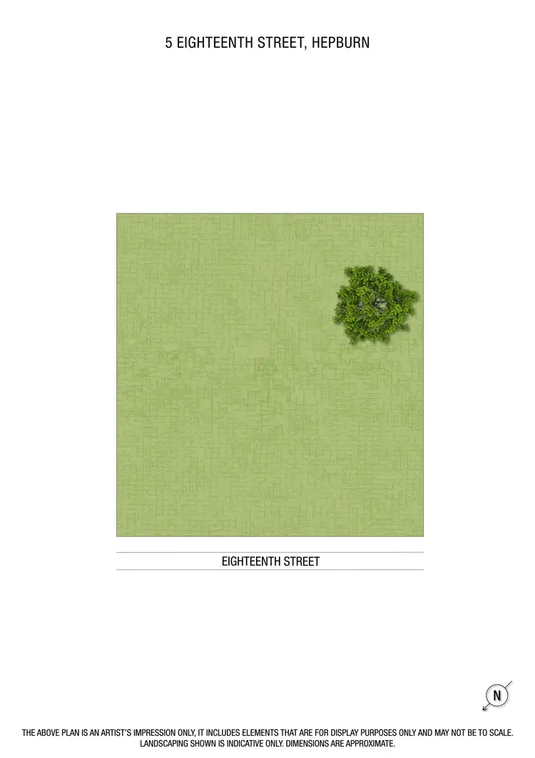 Floorplan of Homely land listing, 5 Eighteenth Street, Hepburn VIC 3461