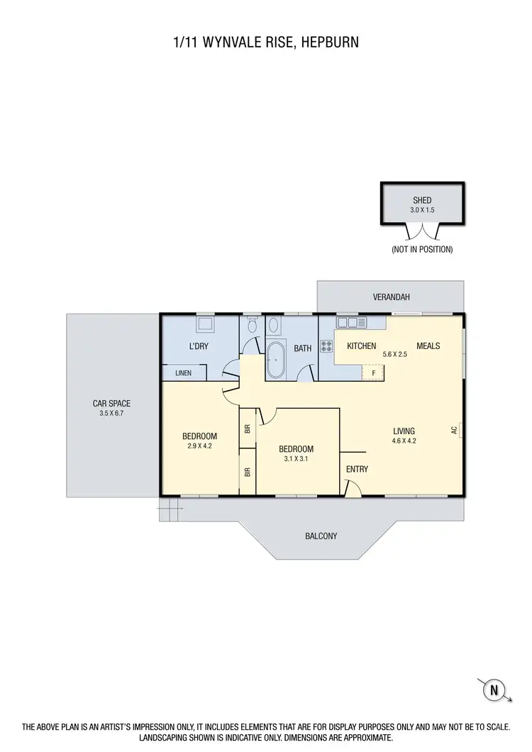 Floorplan of Homely house listing, 1/11 Wynvale Rise, Hepburn VIC 3461
