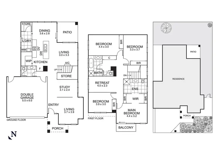 Floorplan of Homely townhouse listing, 10 Swan Walk, Chelsea VIC 3196