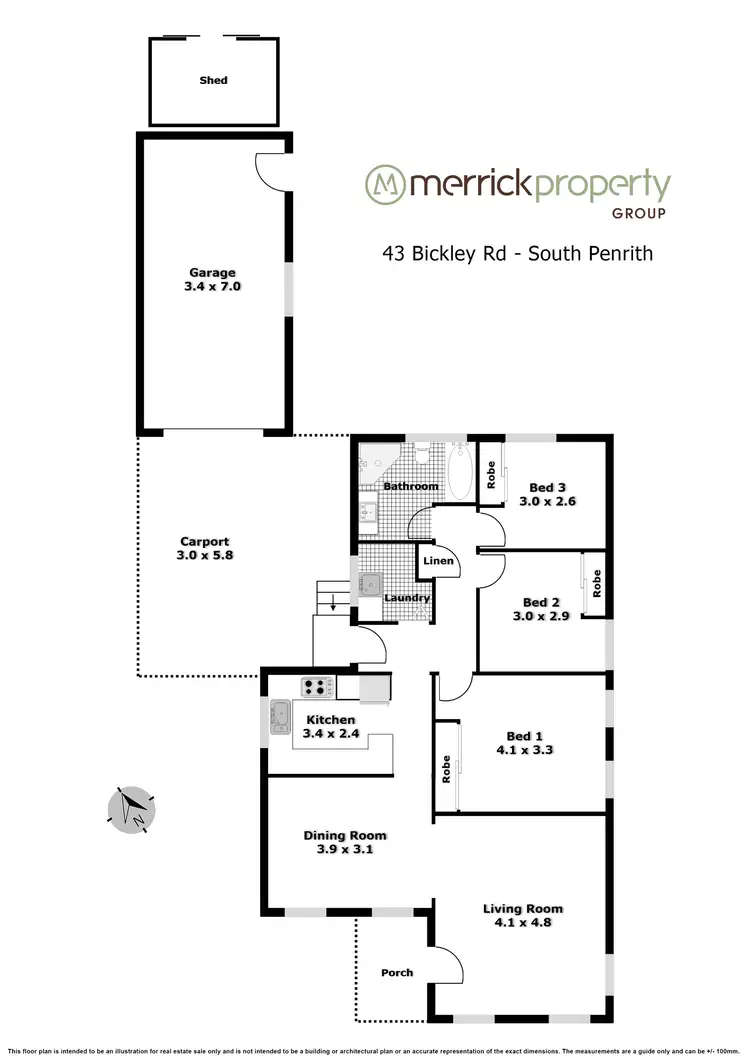 Floorplan of Homely house listing, 43 Bickley Road, South Penrith NSW 2750