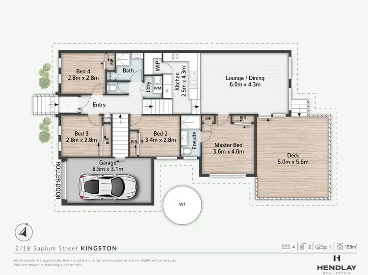 Floorplan of Homely unit listing, 2/18 Sapium Street, Kingston QLD 4114