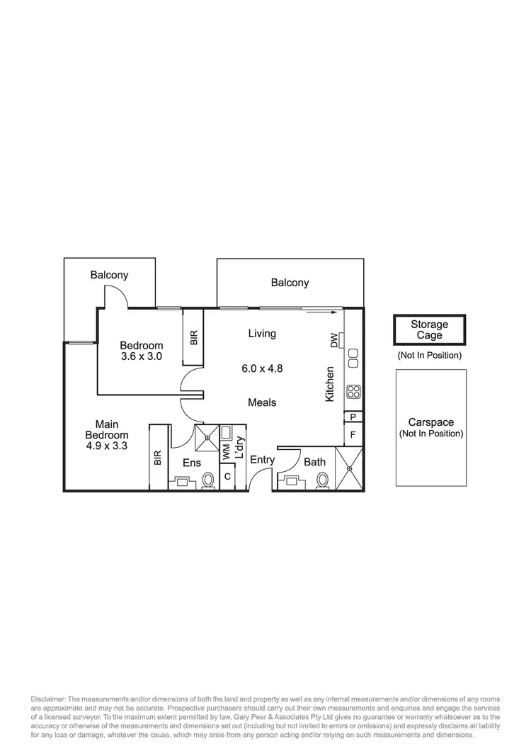 Floorplan of Homely apartment listing, 406/119 Poath Road, Murrumbeena VIC 3163