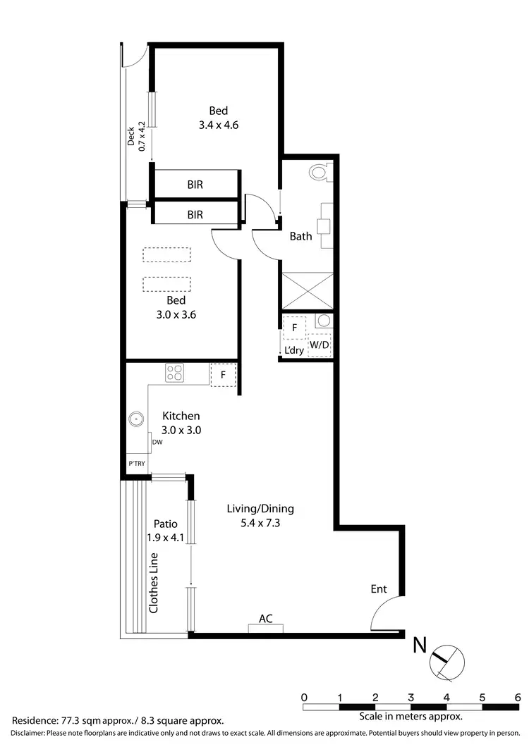 Floorplan of Homely apartment listing, 6/1A Thames Promenade, Chelsea VIC 3196