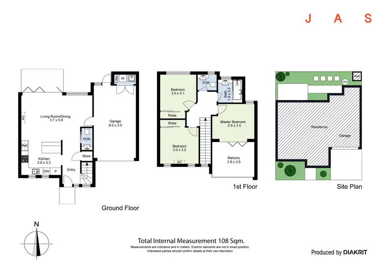 Floorplan of Homely townhouse listing, 2/49 Bishop Street, Kingsville VIC 3012
