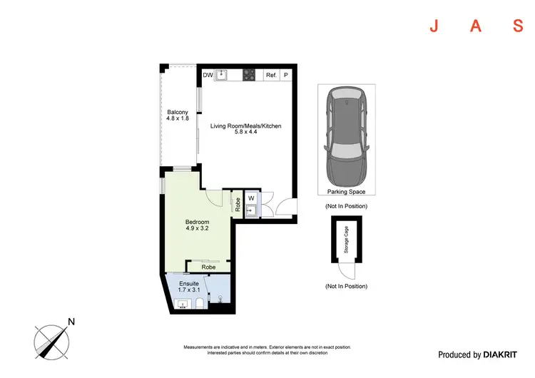 Floorplan of Homely apartment listing, 305/2B Ballarat Road, Footscray VIC 3011