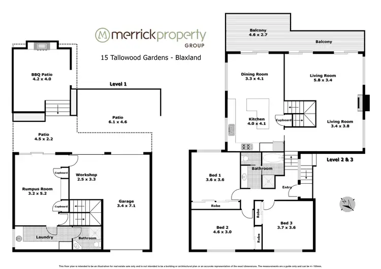 Floorplan of Homely house listing, 15 Tallowood Gardens, Blaxland NSW 2774