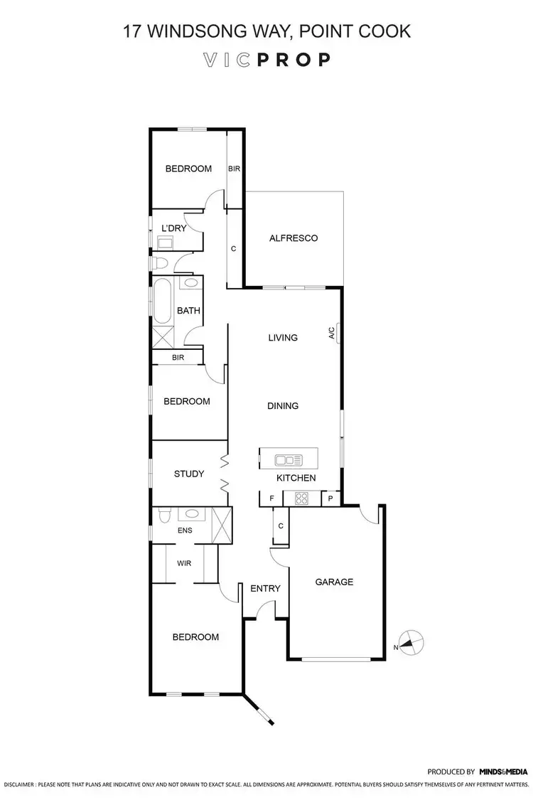 Floorplan of Homely house listing, 17 Windsong Way, Point Cook VIC 3030