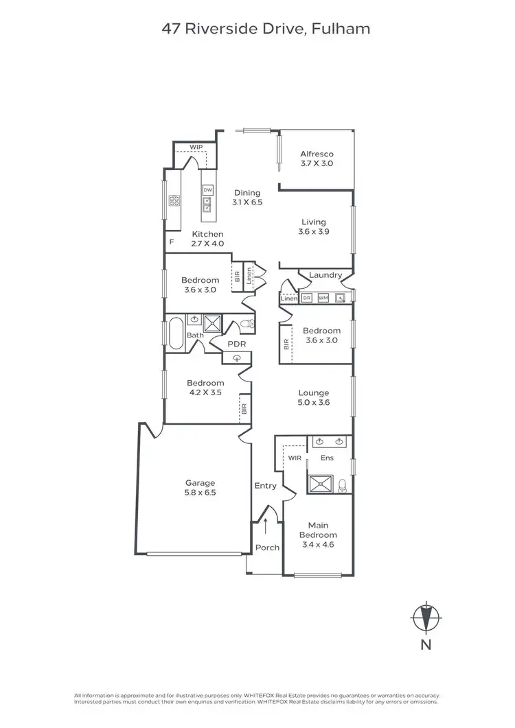 Floorplan of Homely house listing, 47 Riverside Drive, Fulham SA 5024