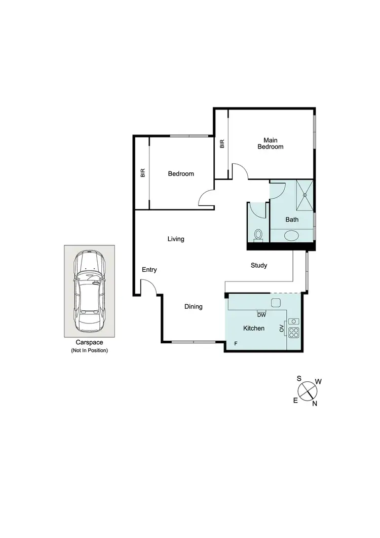 Floorplan of Homely apartment listing, 2/25 York Street, St Kilda West VIC 3182