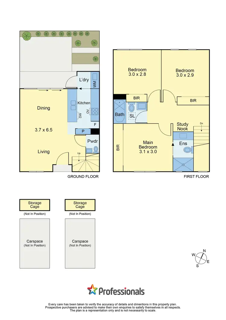 Floorplan of Homely townhouse listing, 9/289 Grange Road, Ormond VIC 3204