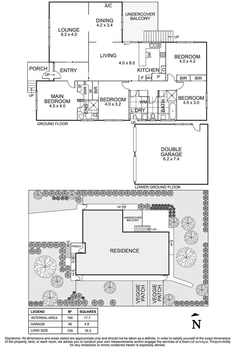 Floorplan of Homely house listing, 22 Olive Grove, Heidelberg VIC 3084