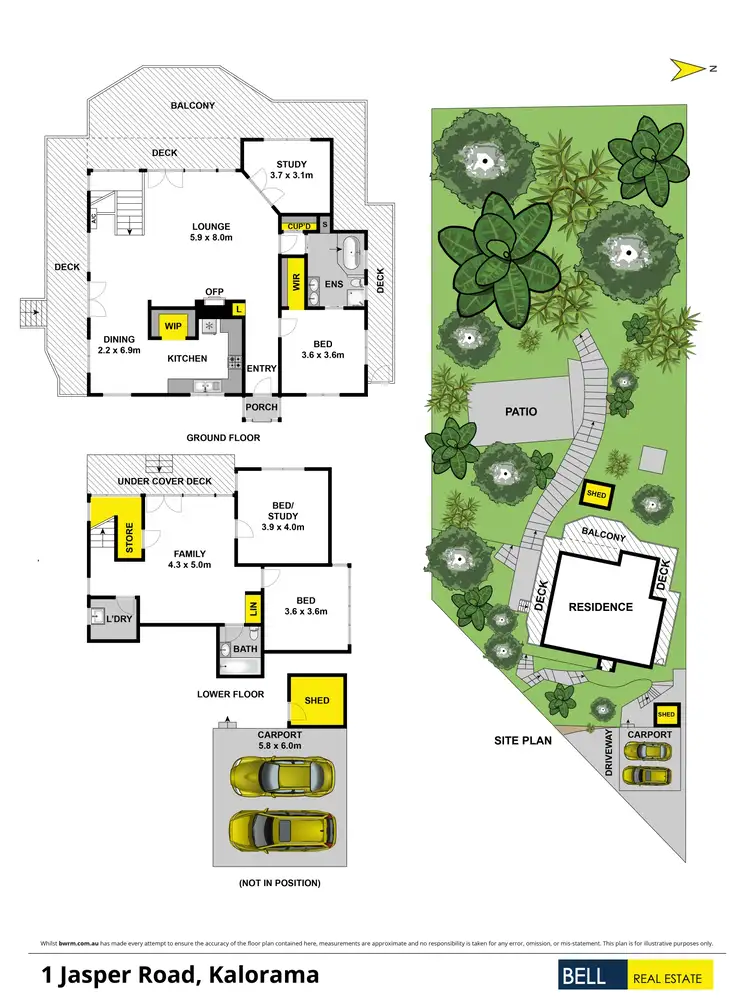 Floorplan of Homely house listing, 1 Jasper Road, Kalorama VIC 3766