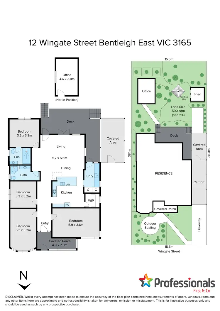 Floorplan of Homely house listing, 12 Wingate Street, Bentleigh East VIC 3165