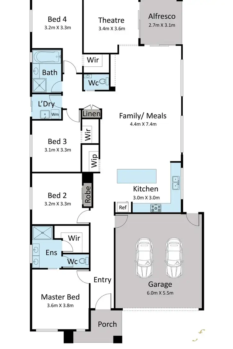 Floorplan of Homely house listing, 53 Carrick Avenue, Strathtulloh VIC 3338