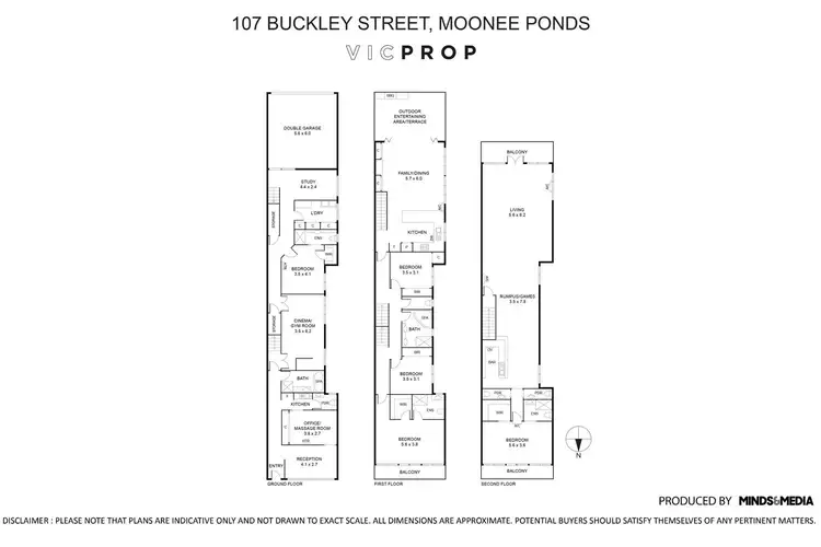 Floorplan of Homely house listing, 107 Buckley Street, Moonee Ponds VIC 3039