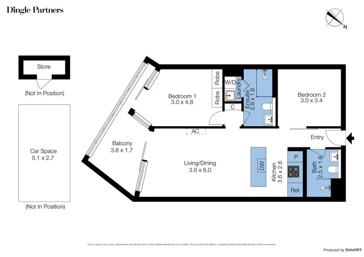 Floorplan of Homely apartment listing, 1203/8 Mccrae Street, Docklands VIC 3008
