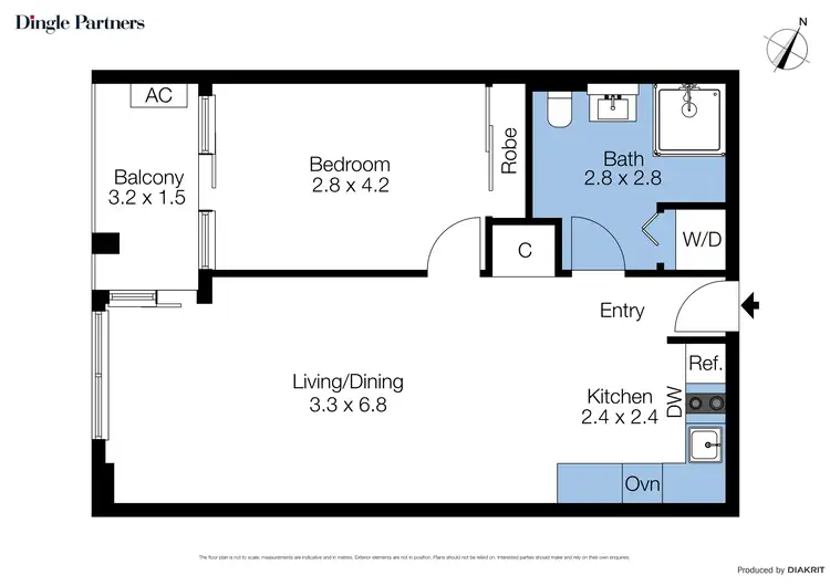 Floorplan of Homely apartment listing, 2112/250 Elizabeth Street, Melbourne VIC 3000