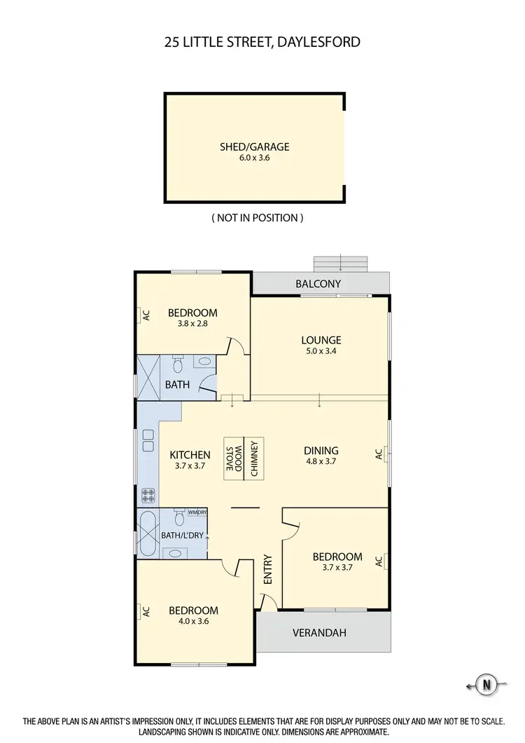 Floorplan of Homely house listing, 25 Little Street, Daylesford VIC 3460