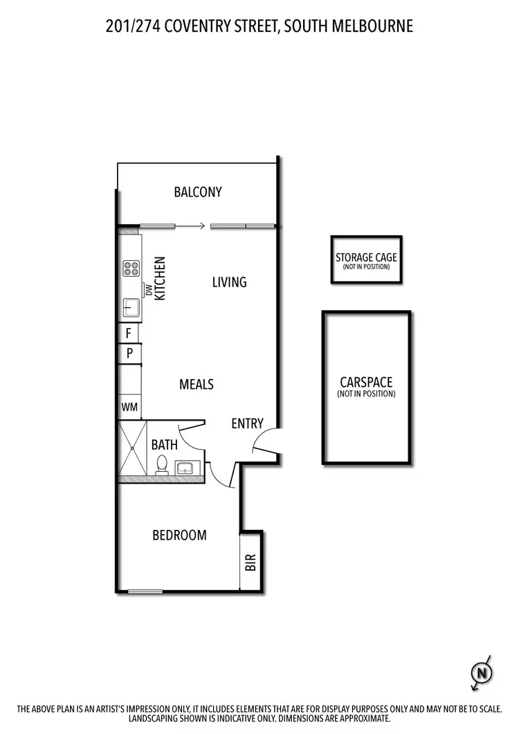 Floorplan of Homely apartment listing, 201/274 Coventry Street, South Melbourne VIC 3205