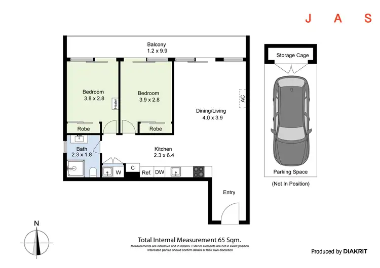 Floorplan of Homely apartment listing, G06/432 Geelong Road, West Footscray VIC 3012