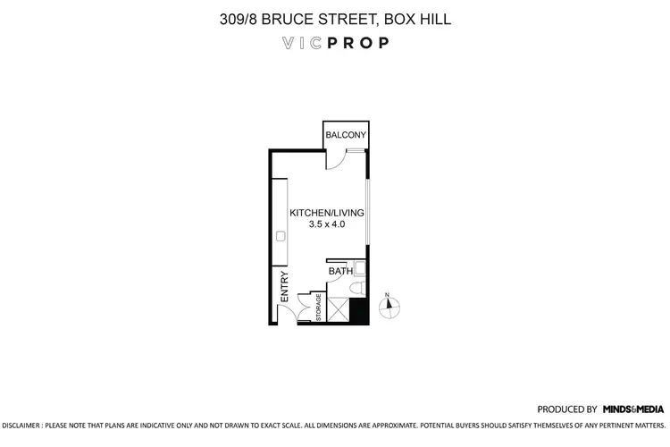 Floorplan of Homely apartment listing, 309/8 Bruce Street, Box Hill VIC 3128