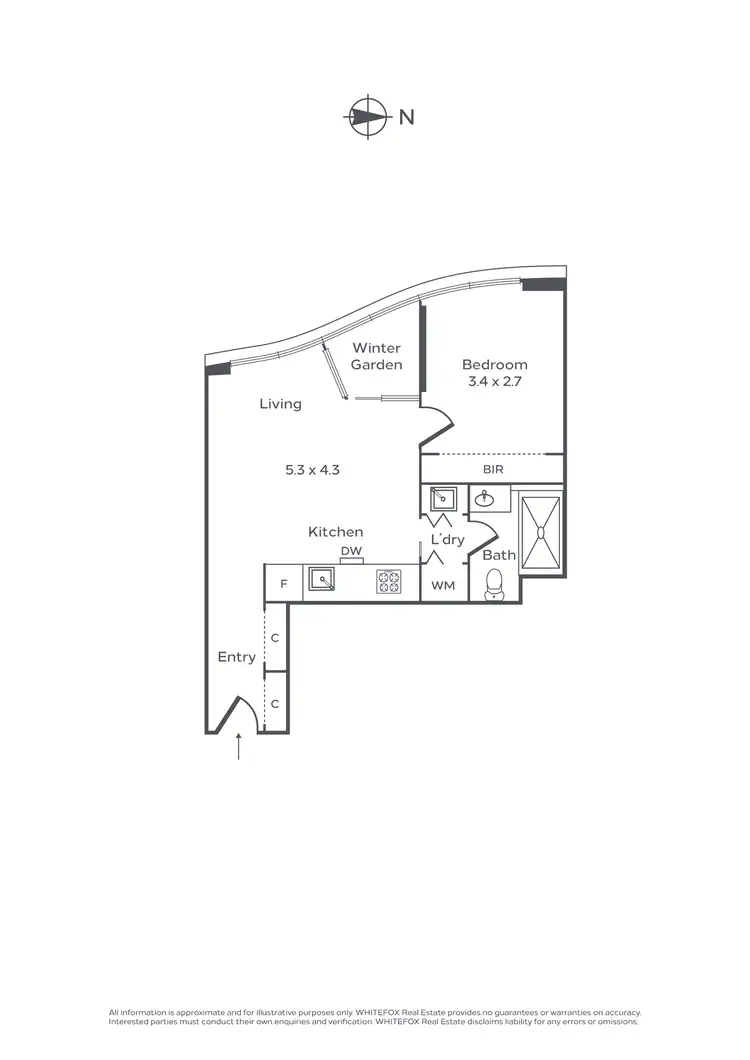 Floorplan of Homely apartment listing, 501/393 Spencer Street, West Melbourne VIC 3003