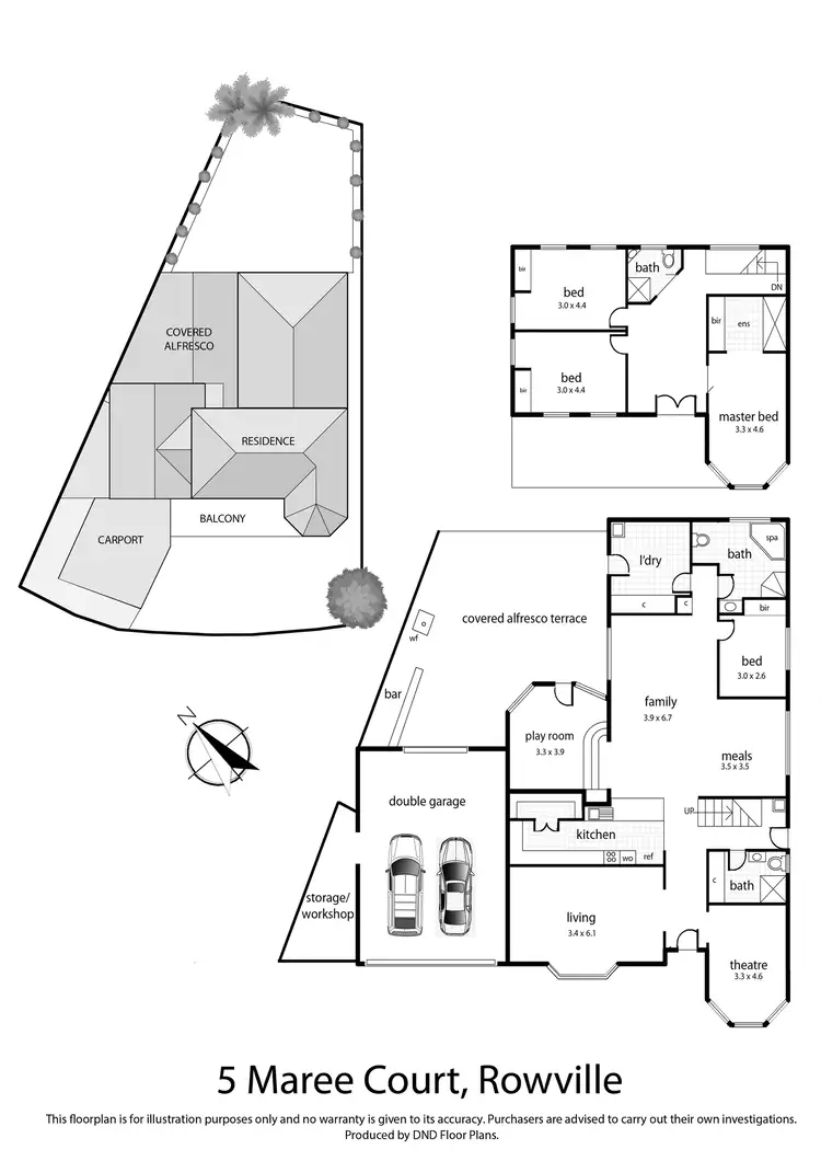 Floorplan of Homely house listing, 5 Maree Court, Rowville VIC 3178