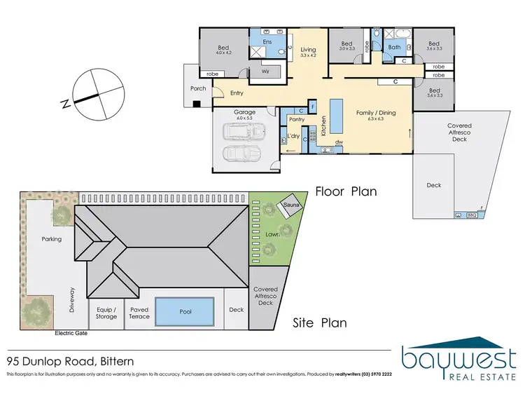 Floorplan of Homely house listing, 95 Dunlop Road, Bittern VIC 3918