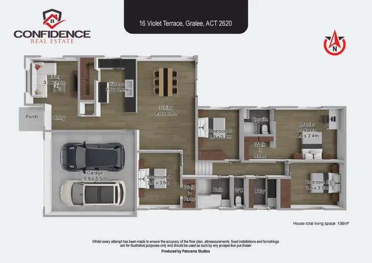 Floorplan of Homely house listing, 16 Violet Terrace, Tralee NSW 2620