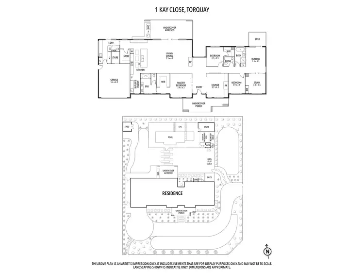 Floorplan of Homely house listing, 1 Kay Close, Torquay VIC 3228