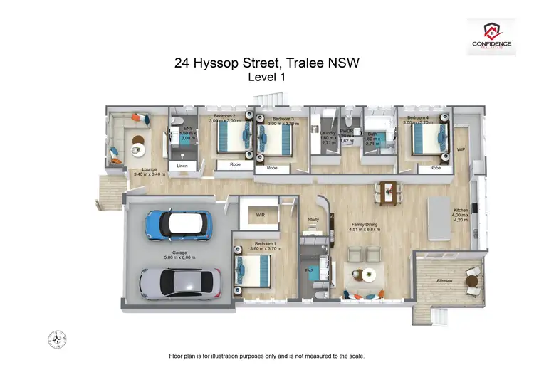 Floorplan of Homely house listing, 24 Hyssop Street, Tralee NSW 2620