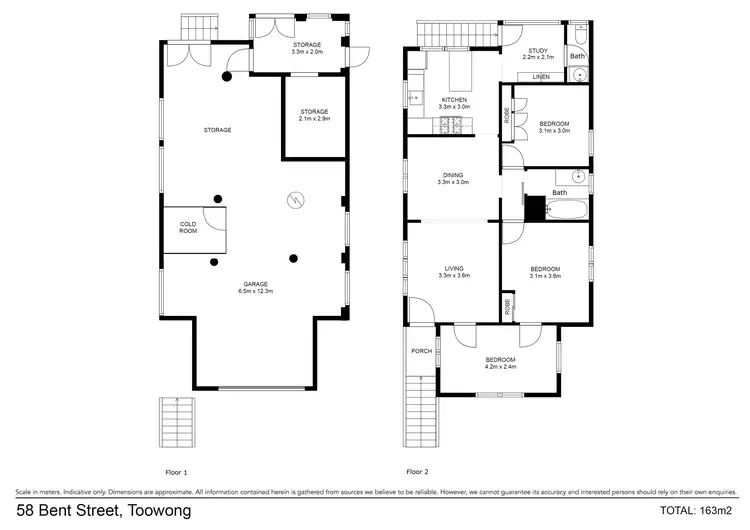 Floorplan of Homely house listing, 58 Bent Street, Toowong QLD 4066