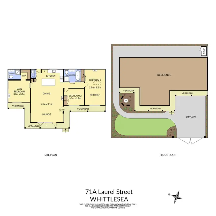 Floorplan of Homely house listing, 71A Laurel Street, Whittlesea VIC 3757