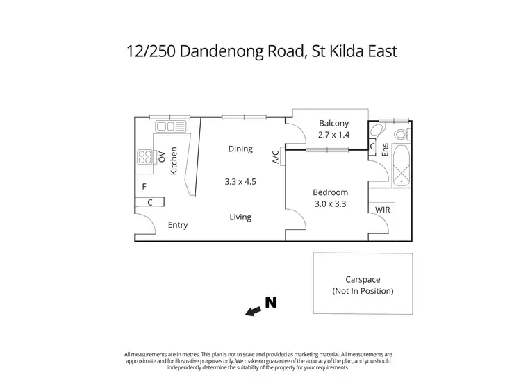Floorplan of Homely apartment listing, 12/250 Dandenong Road, St Kilda East VIC 3183