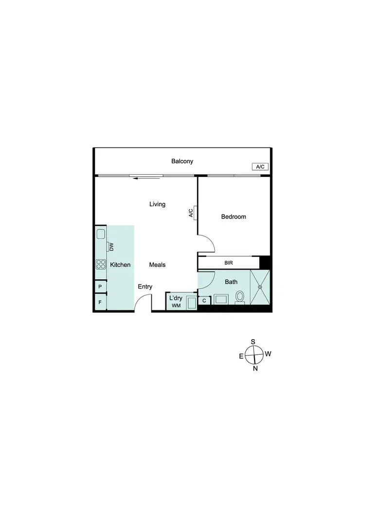 Floorplan of Homely apartment listing, 533/20 Shamrock Street, Abbotsford VIC 3067