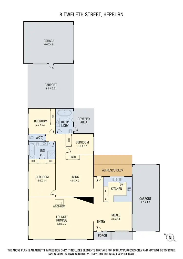Floorplan of Homely house listing, 8 Twelfth Street, Hepburn VIC 3461