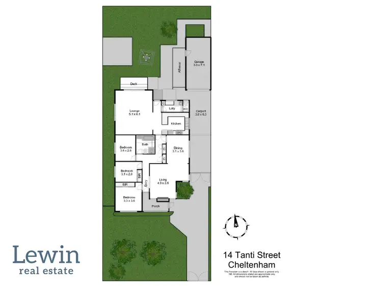 Floorplan of Homely house listing, 14 Tanti Street, Cheltenham VIC 3192