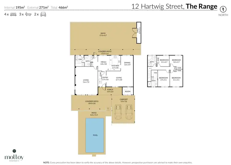 Floorplan of Homely house listing, 12 Hartwig Street, The Range QLD 4700