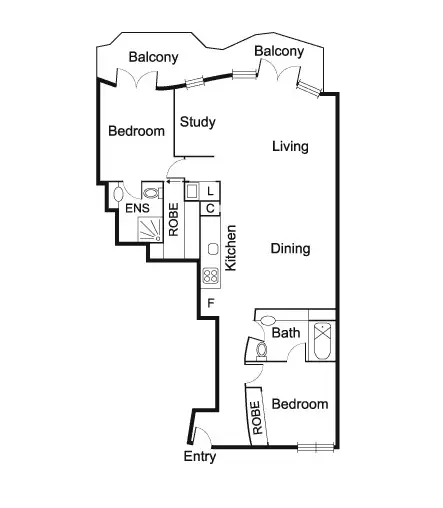 Floorplan of Homely apartment listing, 12/26 Little Cardigan Street, Carlton VIC 3053