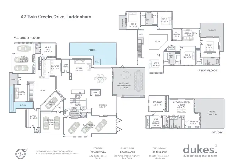 Floorplan of Homely house listing, 47 Twin Creeks Drive, Luddenham NSW 2745