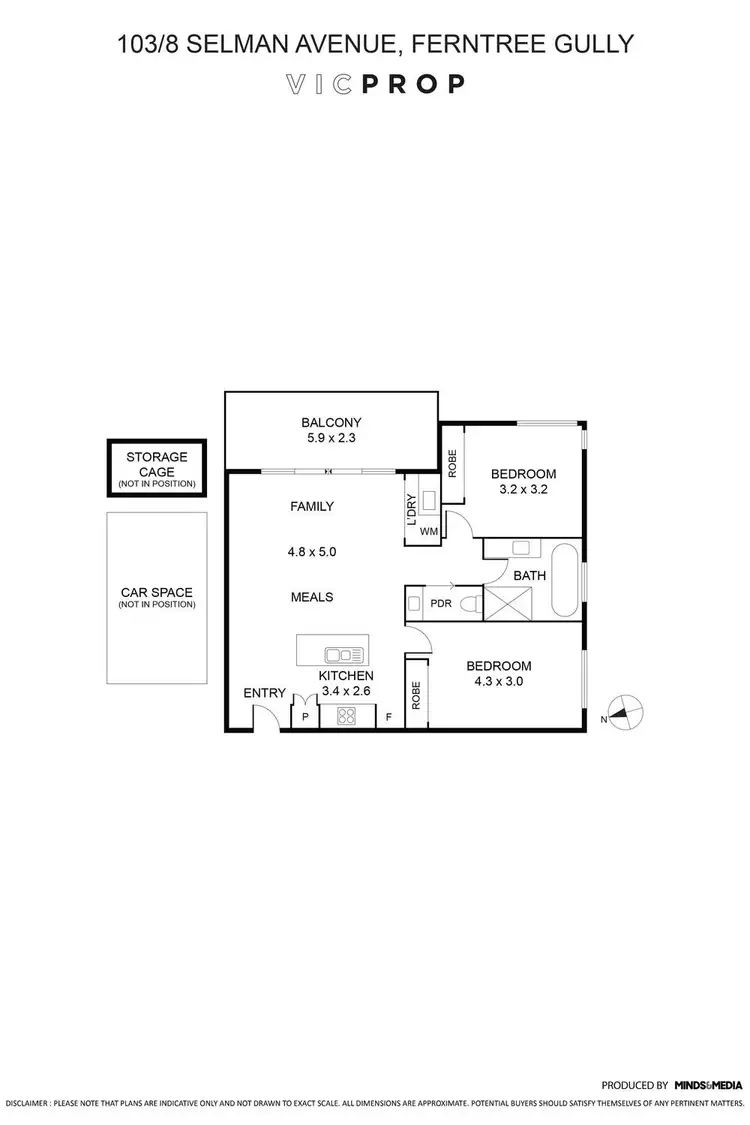 Floorplan of Homely apartment listing, 103/8 Selman Avenue, Ferntree Gully VIC 3156