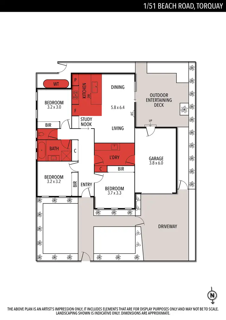 Floorplan of Homely unit listing, 1/51 Beach Road, Torquay VIC 3228