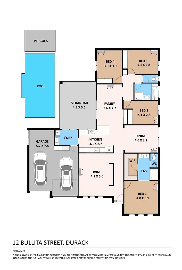 Floorplan of Homely house listing, 12 Bullita Street, Durack NT 830