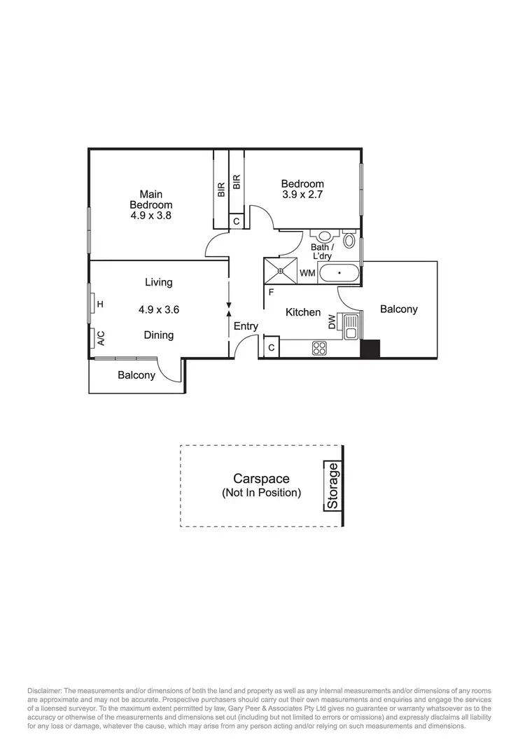 Floorplan of Homely apartment listing, 6/306 Dandenong Road, St Kilda East VIC 3183