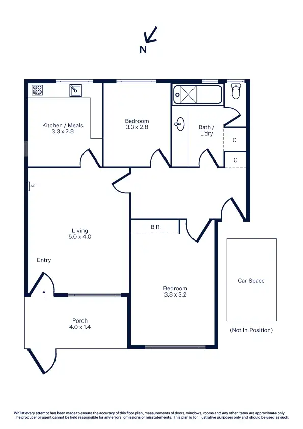 Floorplan of Homely apartment listing, 4/68 Verdon Street, Williamstown VIC 3016