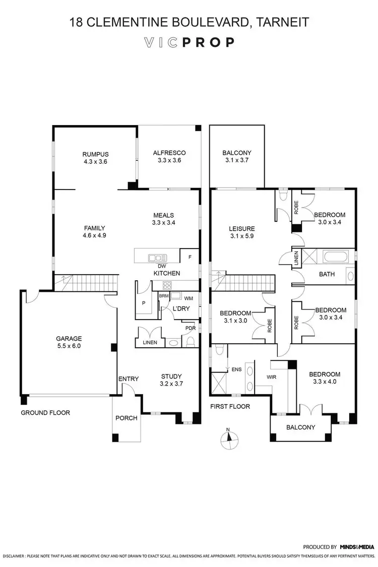 Floorplan of Homely house listing, 18 Clementine Boulevard, Tarneit VIC 3029