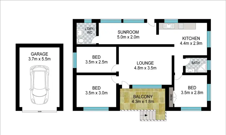 Floorplan of Homely house listing, 113 Chepana Street, Lake Cathie NSW 2445