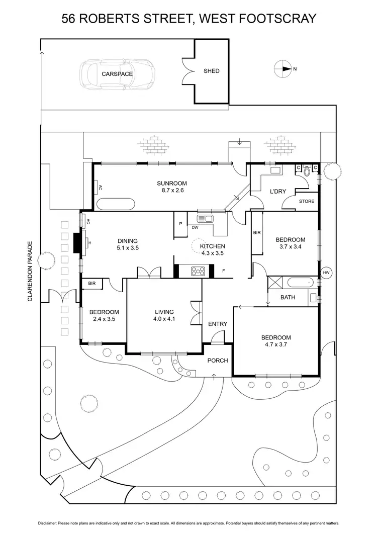 Floorplan of Homely house listing, 56 Roberts Street, West Footscray VIC 3012