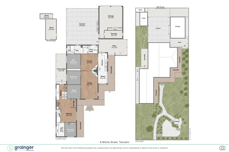 Floorplan of Homely house listing, 8 Mickle Street, Tooradin VIC 3980
