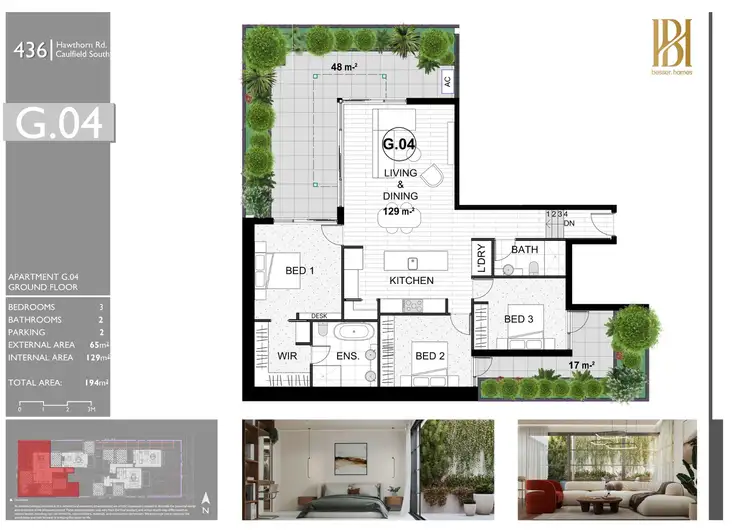 Floorplan of Homely apartment listing, G04/436 Hawthorn Road, Caulfield South VIC 3162